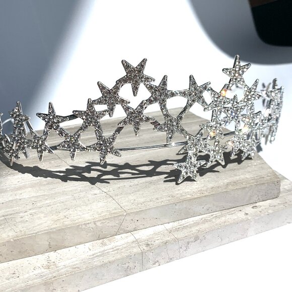 NEW~ Anthropologie Serefina Sparkly Celestial Special Occasion Tiara main image 4